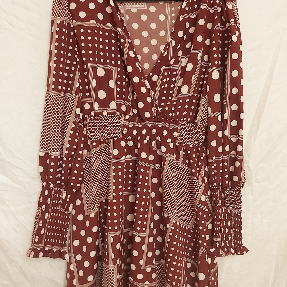 Polka Dot Patchwork Dress